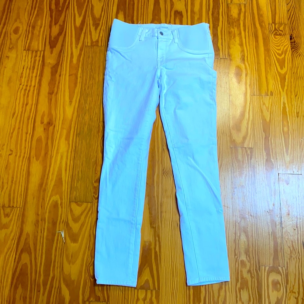 J Brand Mama J white side stretch maternity jeans! Size 26! Like new!!